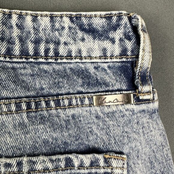 KanCan Jeans Women 30 High Rise Relaxed Tapered Acid Wash Destroyed Casual Denim - Picture 8 of 16